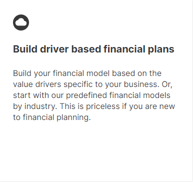 Modeliks - Build driver based financial plans
